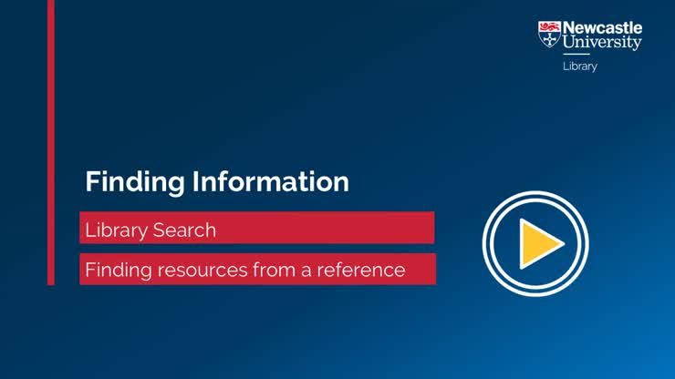Library Search_ finding resources from a reference