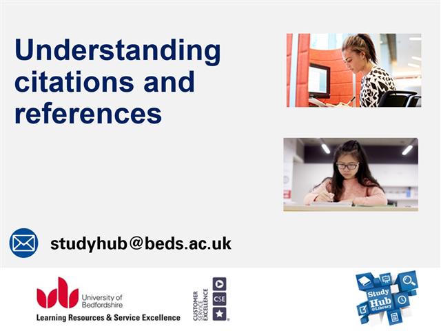Understanding citations and references