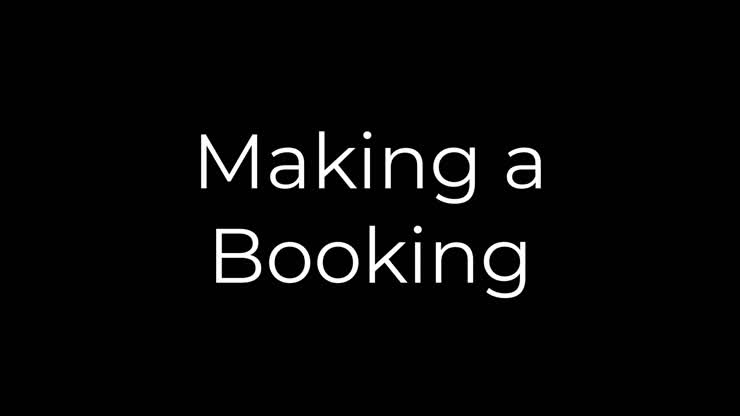 Making A Booking