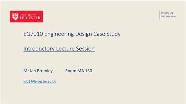 Engineering Design Case Study EG7010_SEM1 KE LT3 01-Oct-2025 13:00