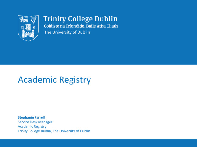 Registration Talk and Q+A UG