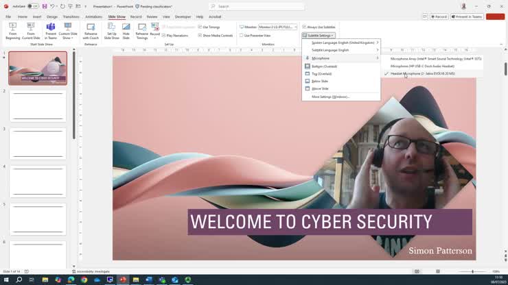 PowerPoint - Live Captioning