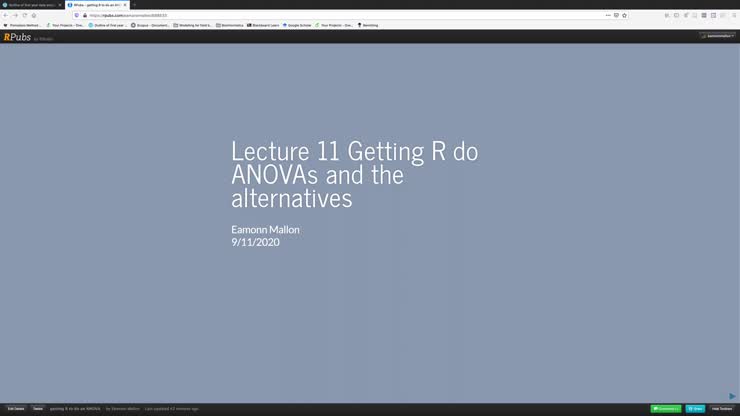 stats lecture 11. ANOVA and R