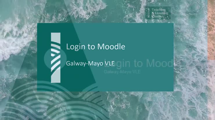 Loggin to Moodle