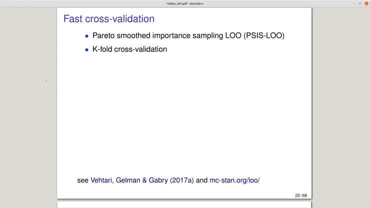 BDA 2022 Lecture 9.1: PSIS-LOO and K-fold-CV