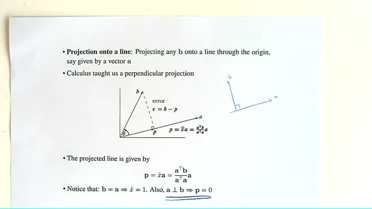 Week 1 Part III Projection matrix (continue)