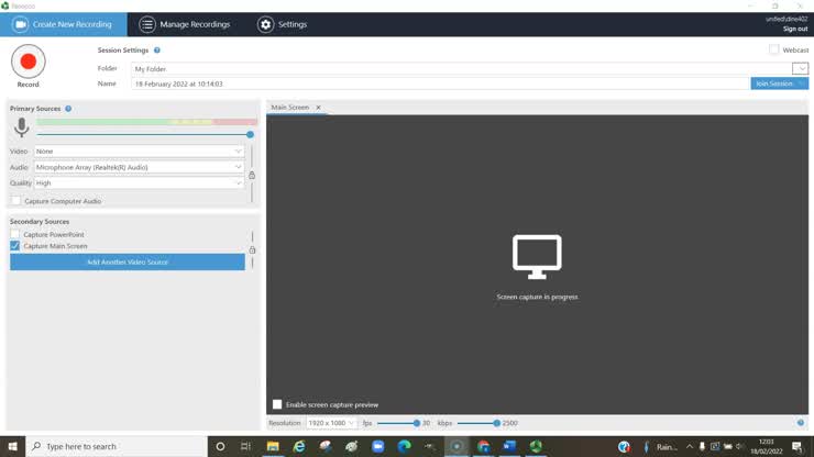 How to Create a Narrated powerpoint Presentation using The panopto How to Create a Narrated powerpoint Presentation using The panopto