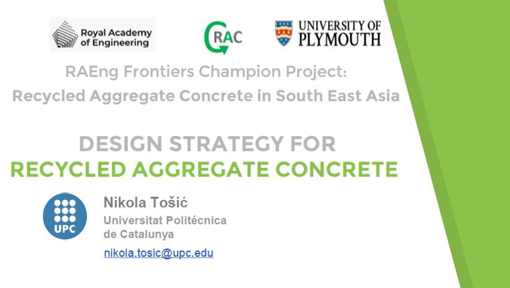 Webinar 10: Design strategy for recycled aggregate concrete