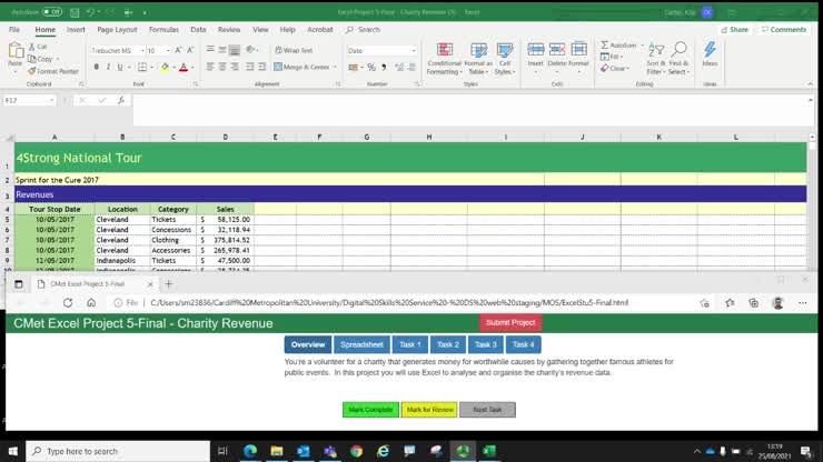 MOS Excel - Project 5-Final Answer-2019