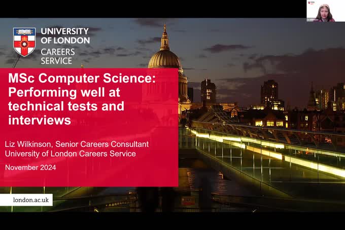 MSc Computer Science Performing well at technical tests and interviews