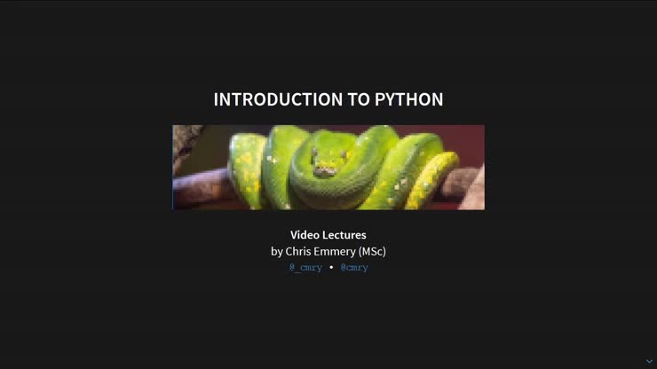 Week 1 - Video 1 - Introduction to Python