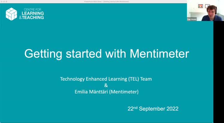Getting started with Mentimeter