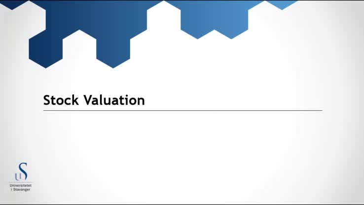 Lecture 3A - Stock Valuation