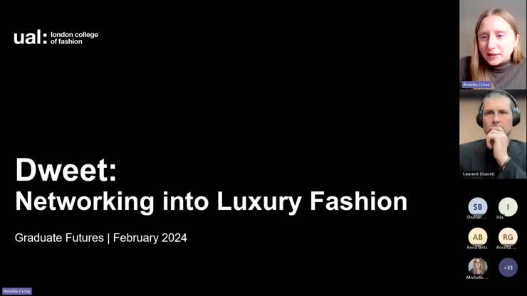Graduate Futures Hosts Dweet: Networking into Luxury Fashion