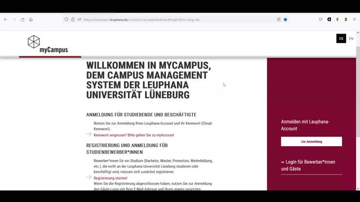 myCampus für Studierende