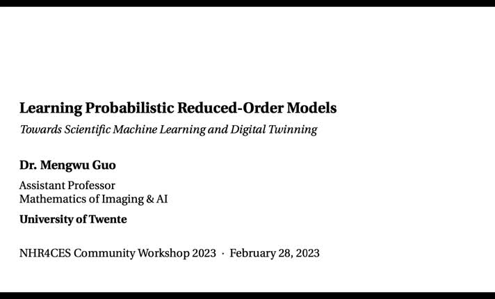 Learning probabilistic reduced-order models