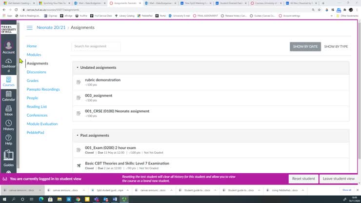 Submitting your assignment in Canvas using the comments feature to ...