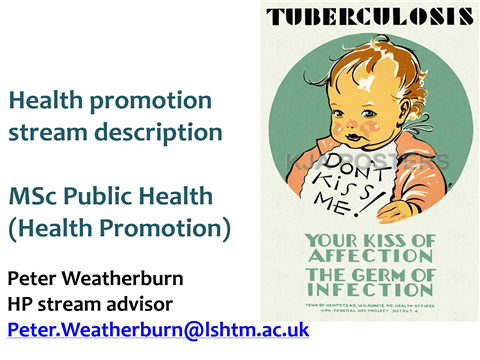 Health Promotion Stream Introduction 2023