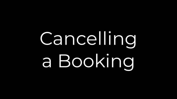 Cancelling A Booking