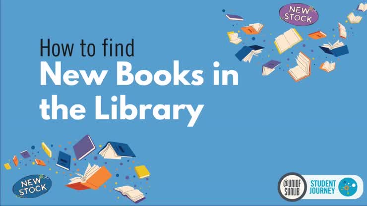 Finding new books on Library Search