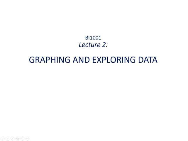Stats lecture 2: Data exploration and graphing
