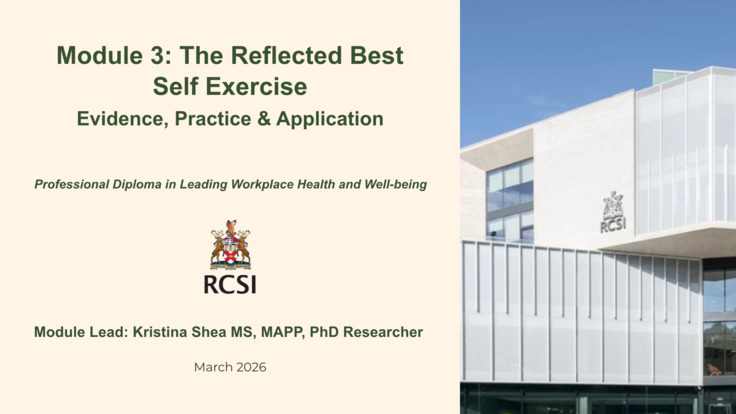 Week 2 Reflective Best Self Exercise