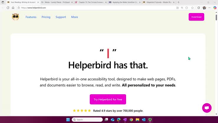 Helperbird tutorial