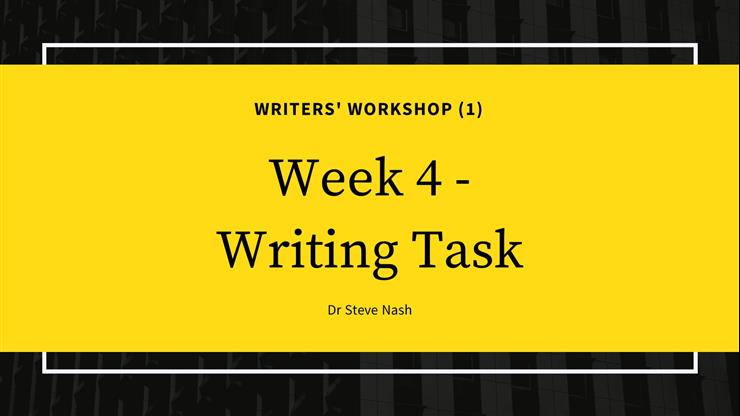 WW1 Week 4 Writing Task