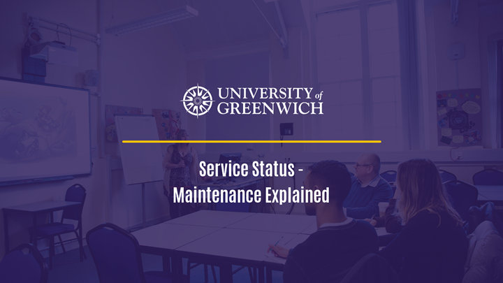 Service Status - Maintenance explained