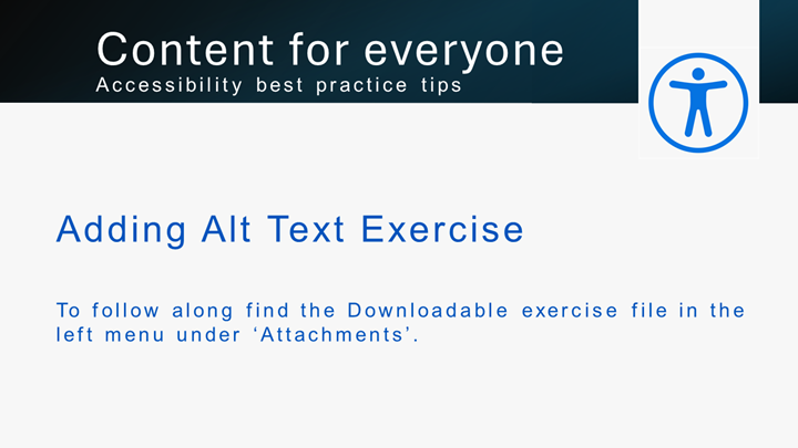 Step 2 - Adding Alt Text Exercise