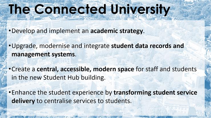 Update and Q&A session on the Connected University - John O'Halloran
