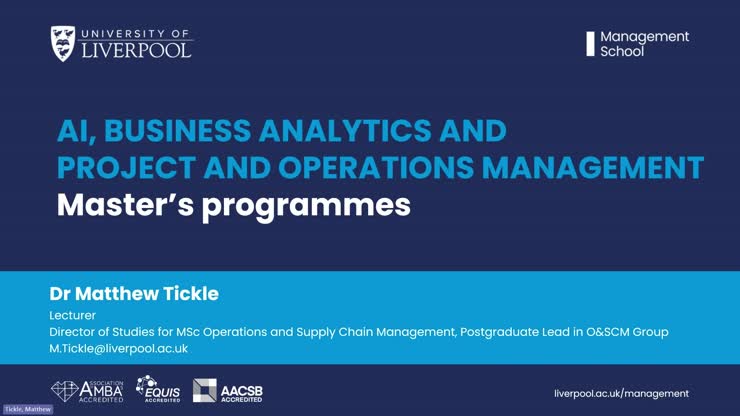 PG OOW - AI, Business Analytics, Project and Operations Management