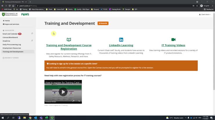 How To Register For Training And Development Courses
