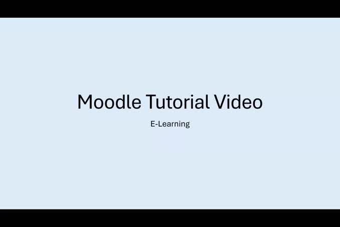 Moodle Tutorial Video