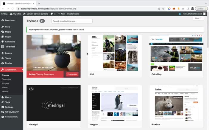 MyBlog - Themes