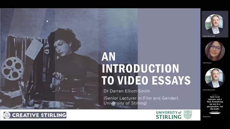 Introduction to Video Essays @ Creative Stirling edited