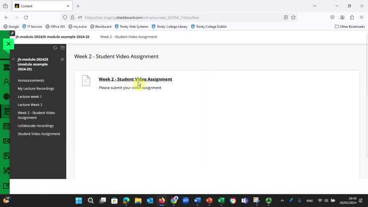 Student Video Guide - How to record and submit a video assignment using ...