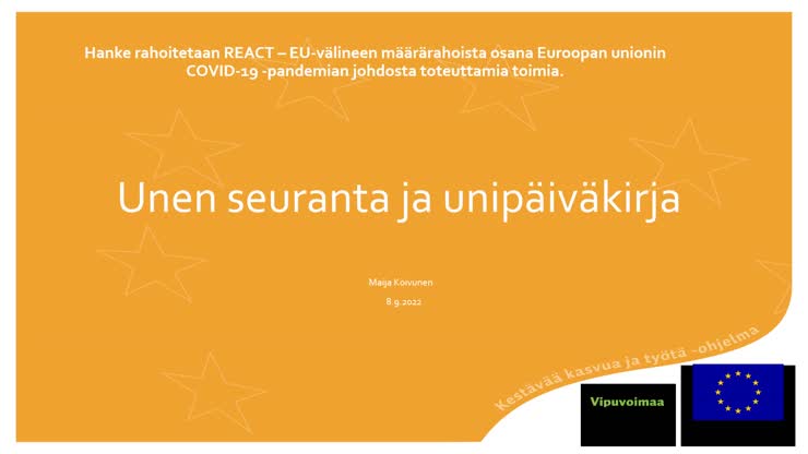 Unen seuranta ja mittaaminen