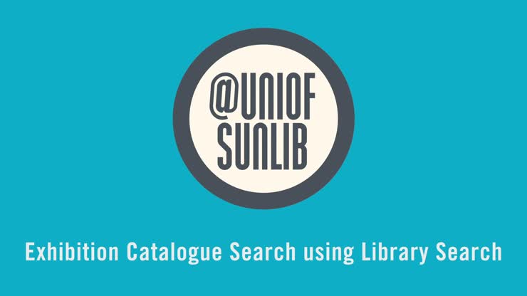 Exhibition Catalogue Search using Library Search