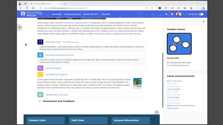 Linking Files and Webpages using the HTML Editor