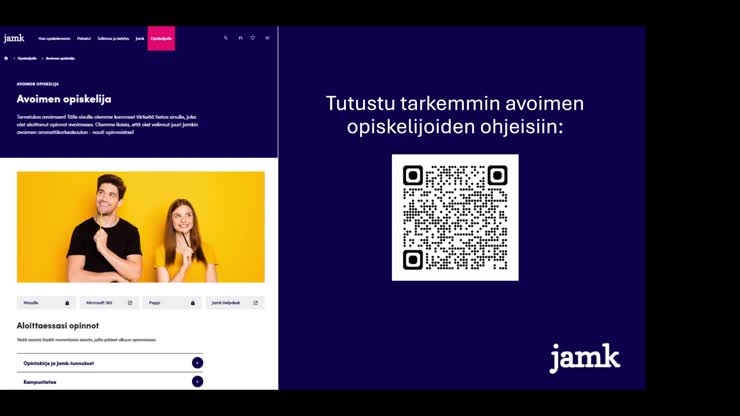 Jamk avoimen väyläinfo