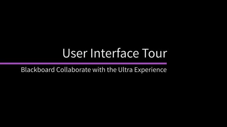 Class Collaborate User Interface Tour