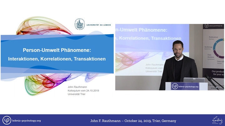 John F. Rauthmann: Person-Umwelt Phänomene: Interaktionen ...