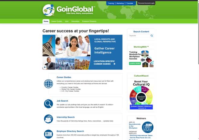 Instructions - GoinGlobal task