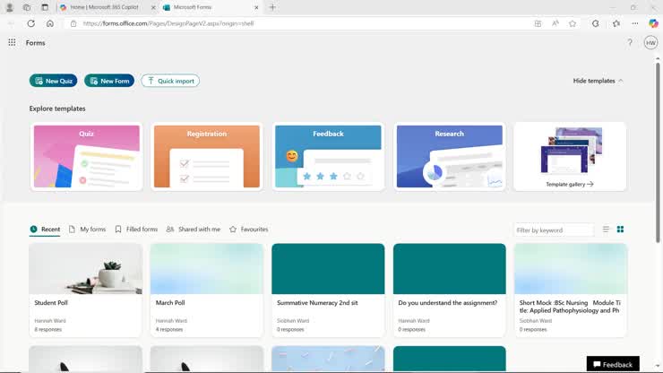 1. Creating Polling Activities in Microsoft Form