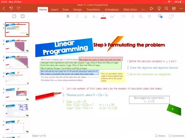 Linear programming part 1