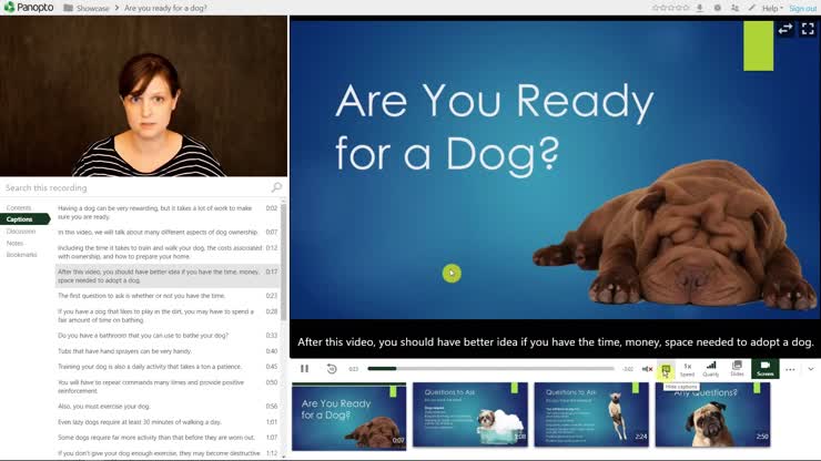 Viewing Video Captions
