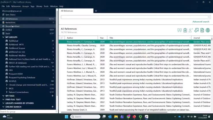 How to work with EndNote desktop version