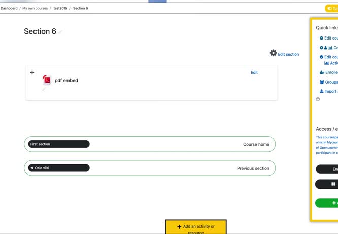 OL embed pdf in editor