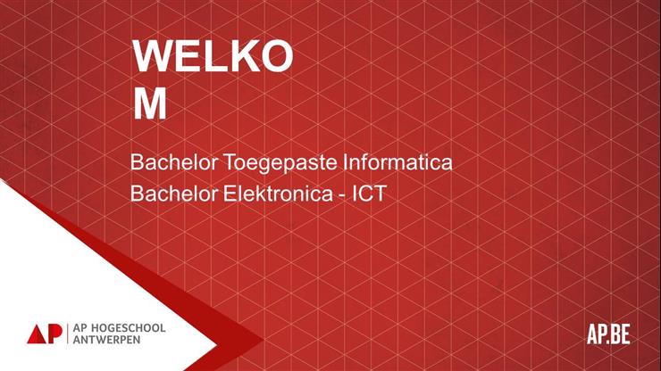 IT Infodag: Elektronica-ICT en Toegepaste Informatica